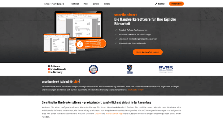 Was kann smarthandwerk? Ich habe das Tool getestet und verrate dir, was ich von der Software halte: