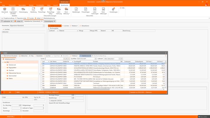 Smarte Softwarelösung: Bestellung kannst du dank IDS-Connect direkt aus der Anwendung heraus auslösen