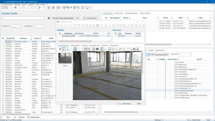 Die Kontaktdatenbank in STREIT ist tabellarisch aufgebaut und hält viele Infos zu deinen Kontakten parat; z.B. auch Dokumente, Bilder und eine umfassende Kontakthistorie
