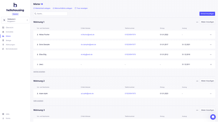 Die kleinen Schaltflächen am oberen Rand sind nützliche Hilfetexte, lassen sich aber leicht mit Features verwechseln