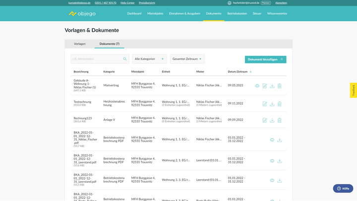 Ohne zusätzliche Ordner wird die Dokumentenablage schnell unübersichtlich – immerhin sind die Vorlagen davon getrennt