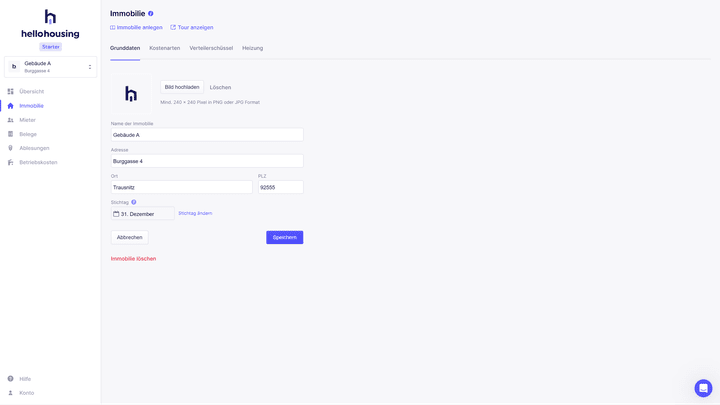 Klein, aber farblich hervorgehoben: die Hilfe-Links am oberen Bildrand