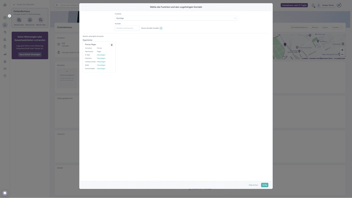 Natürlich können Sie hier auch weitere Personen anlegen, das Aktualisieren der Datenbank dauert aber etwas