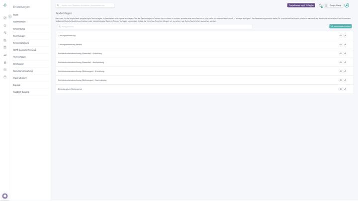 An Vorlagen serviert immocloud bedauerlicherweise sehr magere Kost