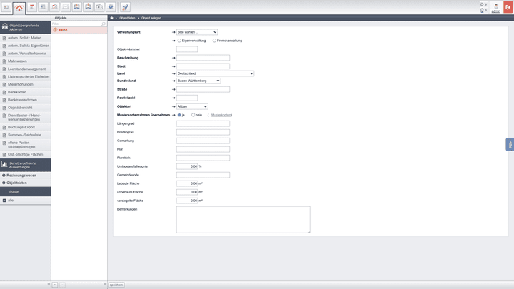 Objekte sind schnell angelegt; Informationen fügen Sie hinzu - oder Sie lassen sie einfach weg