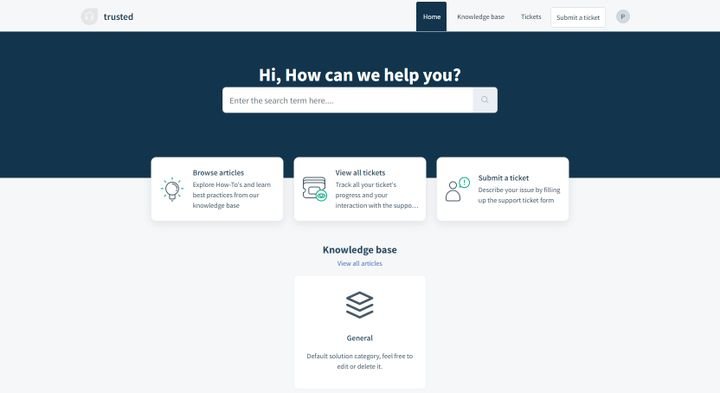 Das Standard-Design der Knowledge Base ist sehr ansprechend, lässt sich aber auch in die eigene CI integrieren