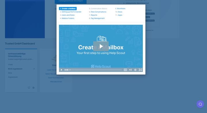 Help Scout begleitet Sie in Ihren ersten Schritten: Postfächer sind so spielend einfach angelegt