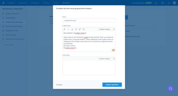 Die Erstellung von Autorepleys hat in unserem Test tadellos funktioniert!
