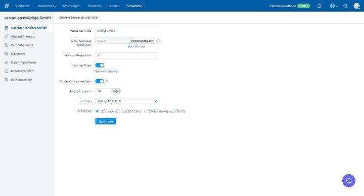 Im Accountowner-Bereich nehmen Sie mit wenigen Klicks alle sonstigen Änderungen vor