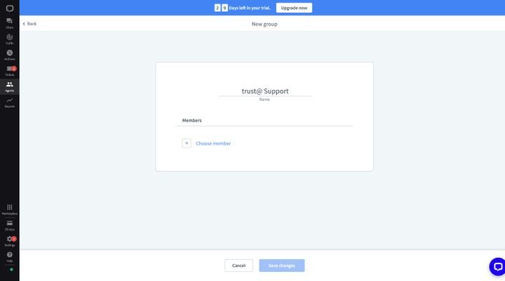 Gruppen erstellen Sie nach Belieben und in wenigen Schritten. So legen Sie Zuständigkeiten des Supportes fest.