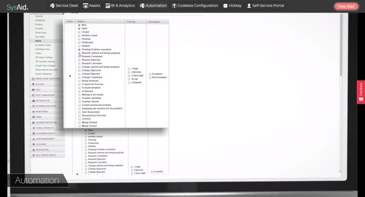 SysAid bietet erstaunlich viele Automatisierungen für Ihre ITSM-Lösung. Einen Überblick erhalten Sie auch ohne Demo durch ausführliche Video-Tutorials.