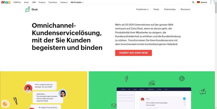 Die Startseite täuscht ein wenig über das doch graue und schlichte Design der eigentlichen Oberfläche hinweg