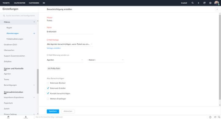 Makros zu erstellen braucht ein wenig Übung. Zum Glück hilft Zoho Desk mit ausführlichen Leitfäden.