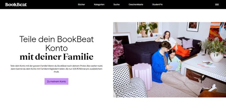 Mehrere Profile können über ein einziges Konto laufen – Perfekt für Familie oder Freunde