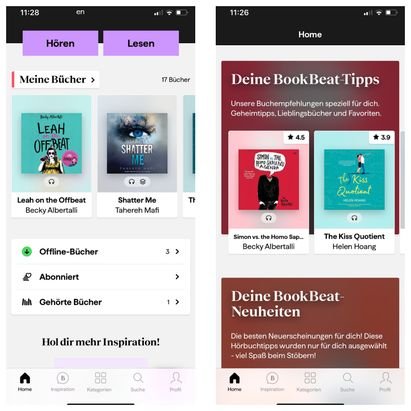 Basierend auf den gespeicherten Büchern bekommt ihr ähnliche Bücher - eure Liste an Büchern wird schnell wachsen
