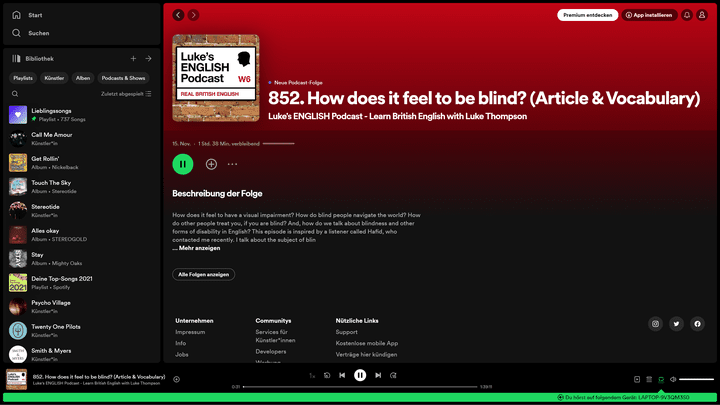 “Luke’s English Podcast” bringt dir die englische Sprache humorvoll näher