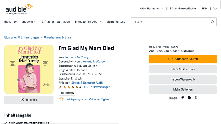 “I’m Glad My Mom Died”: Dieser Titel hat für Aufruhr in der Buchwelt gesorgt
