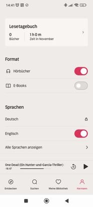 Etwas versteckt in den Optionen kannst du die englische Sprache aktivieren