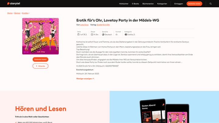 Um einen ganz normalen Mädelsabend geht es in “Lovetoy-Party in der Mädels-WG” von Lela Gray sicherlich nicht