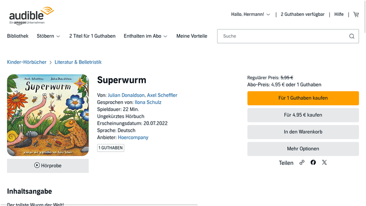 Der Superwurm kann alles, wird heute aber entführt. Ob seine Freunde ihn retten können?