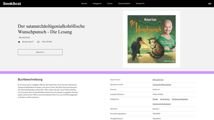 Wer eignet sich als Sprecher für so eine Geschichte besser als Stromberg?!