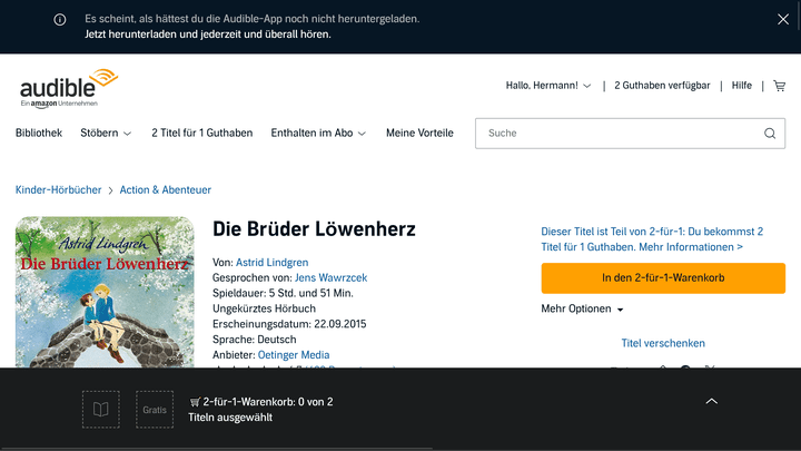 Ein Märchen, oder doch ein Roman? “Die Brüder Löwenherz” von Astrid Lindgren