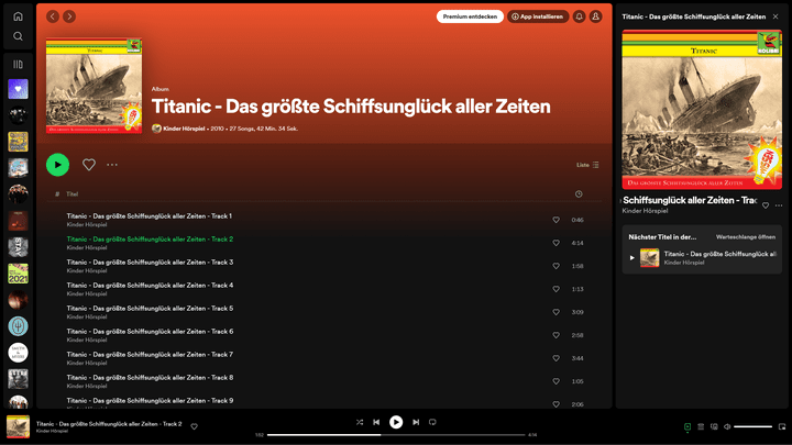 Bildung in Hörbücher verpackt: der Untergang der Titanic