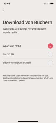 Die Downloadeinstellungen findet ihr in den Profileinstellungen