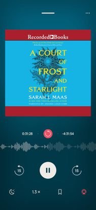 Die angezeigte Audiospur umfasst das ganze Buch