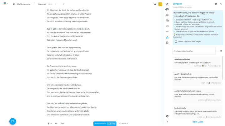 Der luftige und einfache Aufbau macht mir neuroflash sympathisch