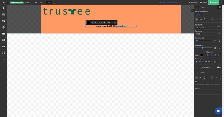 Mit den Smart Sections, sorgen Sie für einen einheitlichen Look auf Ihren Landingpages