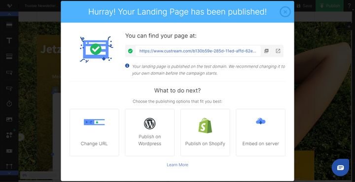 Sie haben die Wahl aus vier Veröffentlichungsoptionen