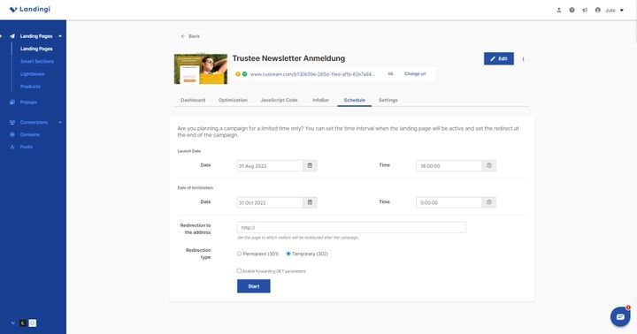 Automatisieren Sie die Veröffentlichung Ihrer Zielseiten