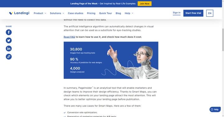 Buchen Sie PageInsider für weitere Optimierungsoptionen