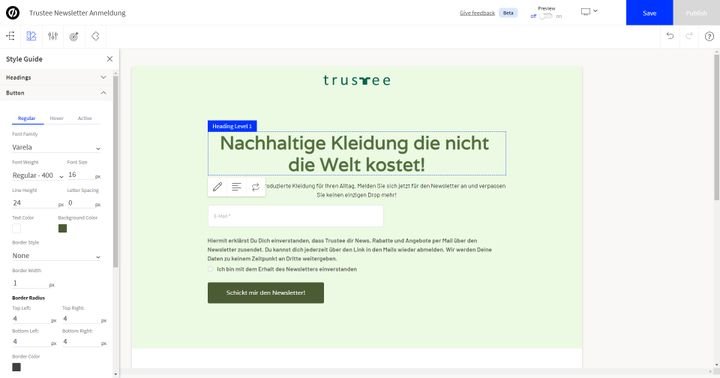 Der Smart Builder von Unbounce