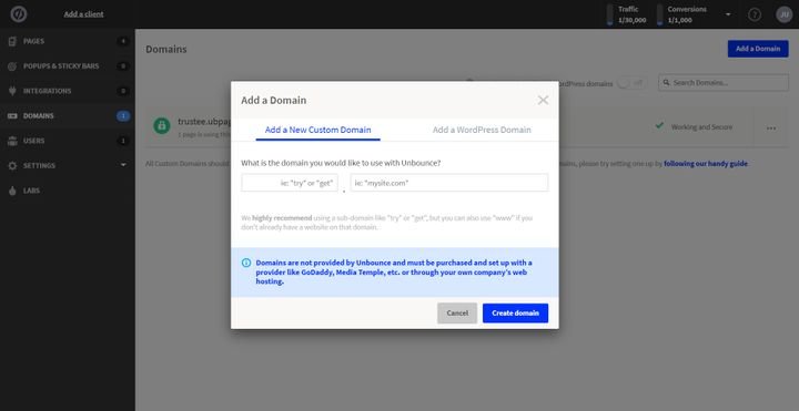 Leider können Sie für einen hohen Preis nur wenige Domains verbinden