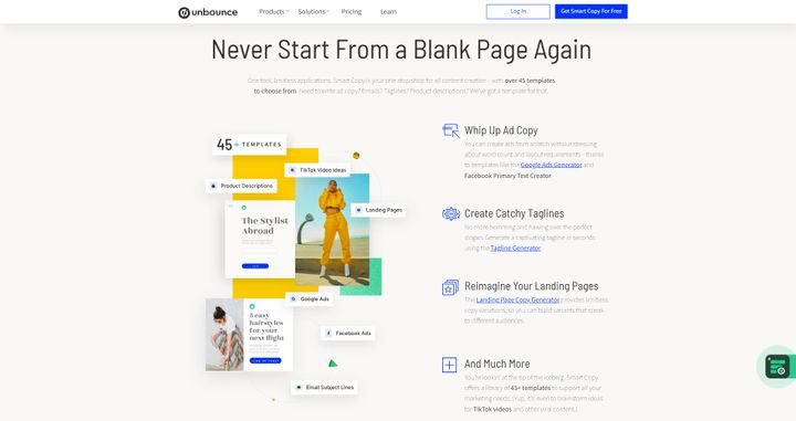 Smart Copy erstellt automatisch generierten Text für Sie