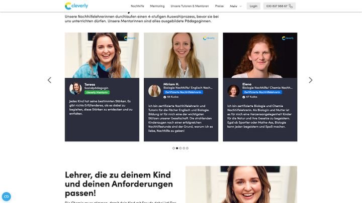 Bei cleverly arbeiten ausgewählte Pädagogen und Fachkräfte