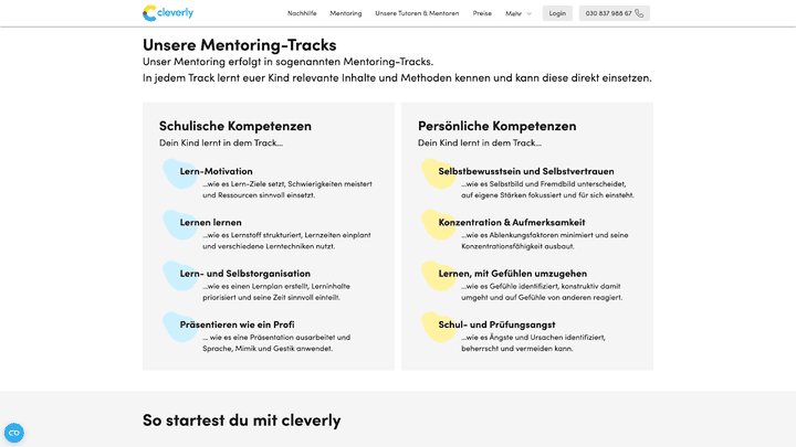 cleverly setzt neben der fachlichen Vermittlung auch auf soziale und emotionale Kompetenzstärkung