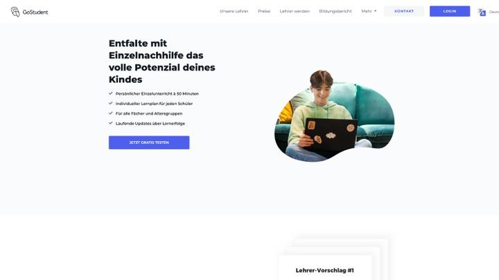 Bei GoStudent gibt es nicht nur Nachhilfe für Schüler:innen