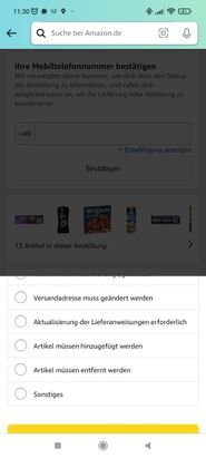Habt ihr zu viel gekauft, müsst ihr die Bestellung stornieren. Amazon ist das Problem offenbar erkannt und akzeptiert das als Stornierungsgrund