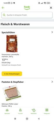 Erst Lammhüfte, dann Pastete - die Ordnung könnte besser sein