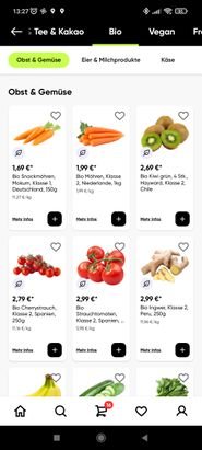 Das Bio-Sortiment ist umfangreich; Insgesamt gibt es fast 400 Bio-Produkte