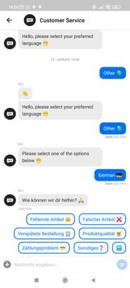 Der Chatbot bietet Lösungen für verschiedenste Probleme