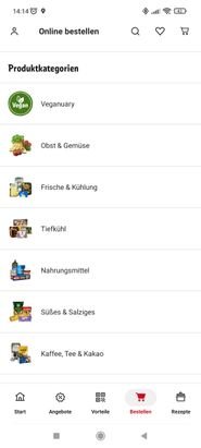 Ein Überblick über verschiedene Kategorien. Sehr übersichtlich, aber:: Die hätte man schöner, z.B. in Form von Kacheln, anordnen können