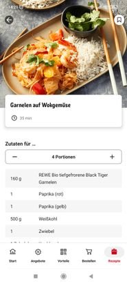 Die Rezepte wirken auch in der App aufgeräumt und professionell, bestellen könnt ihr sie aber nicht