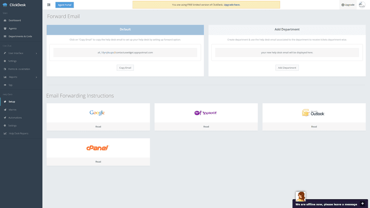 ClickDesk ist ein Multichannel-Tool und bindet viele zusätzliche Kanäle in Ihre Kommunikation ein