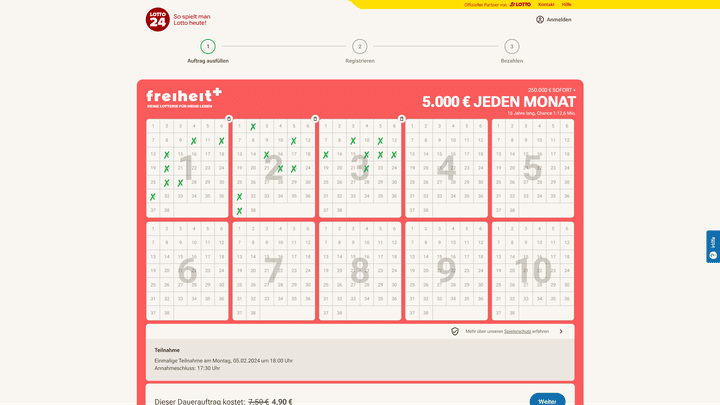 Die Lotterie “freiheit+” ist für einen guten Zweck und exklusiv bei Lotto24 spielbar