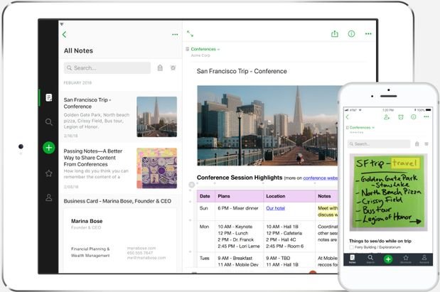 Evernote ermöglicht euch die Verschmelzung abfotografierter und selbst angelegter Notizen