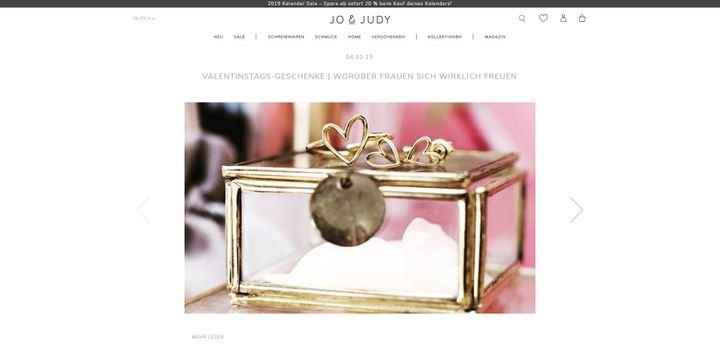 Der Blog von Jo & Judy glänzt durch Understatement und Schlichtheit